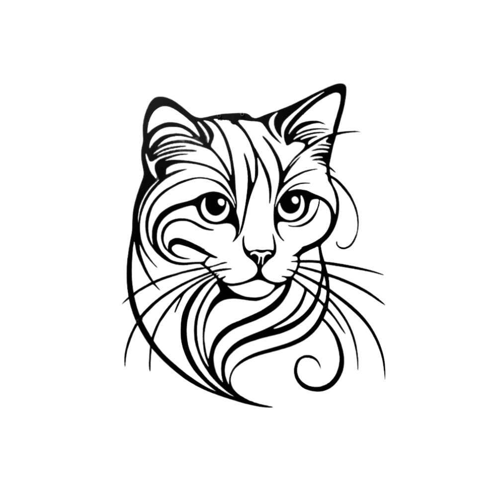 Cat Metal Wall Decor (WD139)